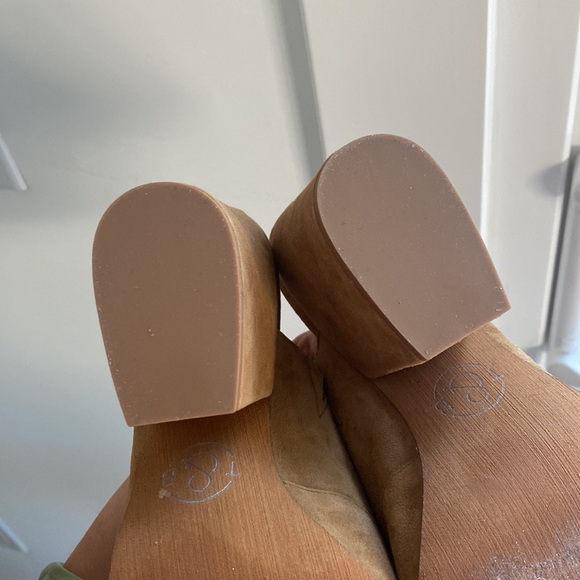Suede Treasure & Bond Tan Mules - Picture 3 of 4